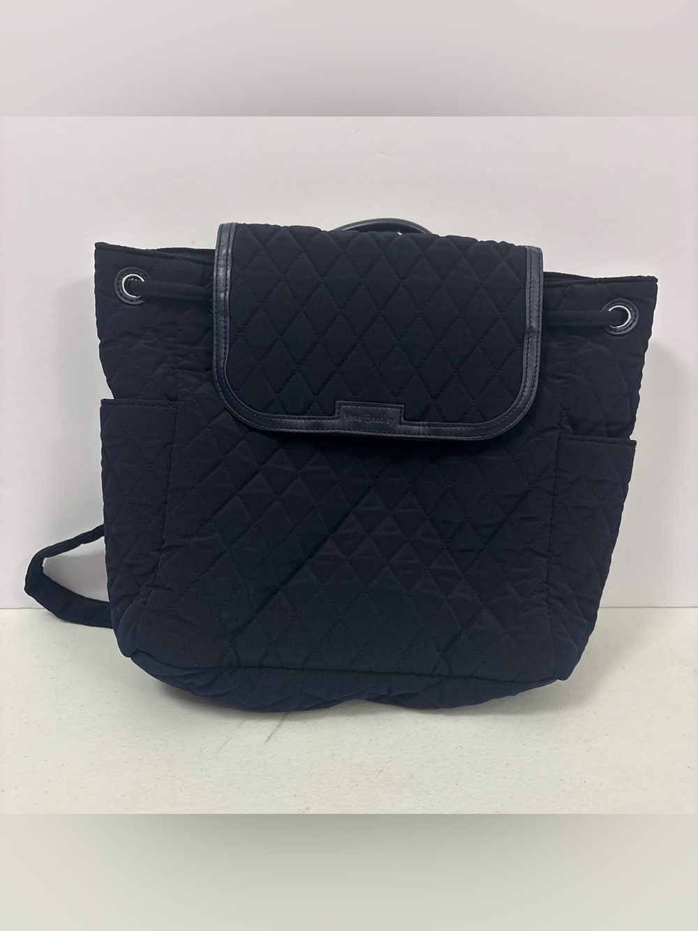 Vera Bradley Navy Quilted backpack Purse Travel Streetwear Fashion Minimalist